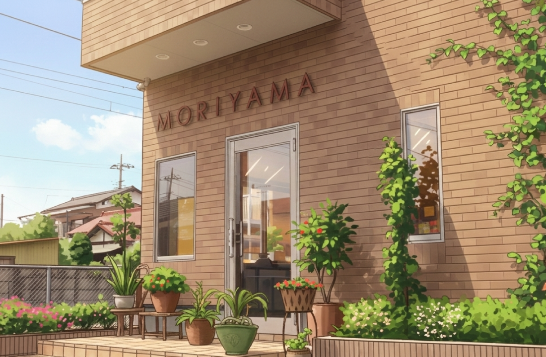 MORIYAMA 森山理容室の外観